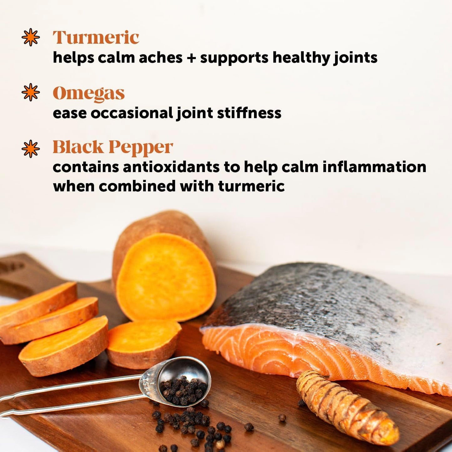 Hip & Joint Turmeric Health - Joint Supplement for Dogs, Omega-3 Fish Oil, Turmeric to Support Overall Health & Ease Stiffness - Advanced Pet Mobility Support - 90 Ct (Pumpkin)