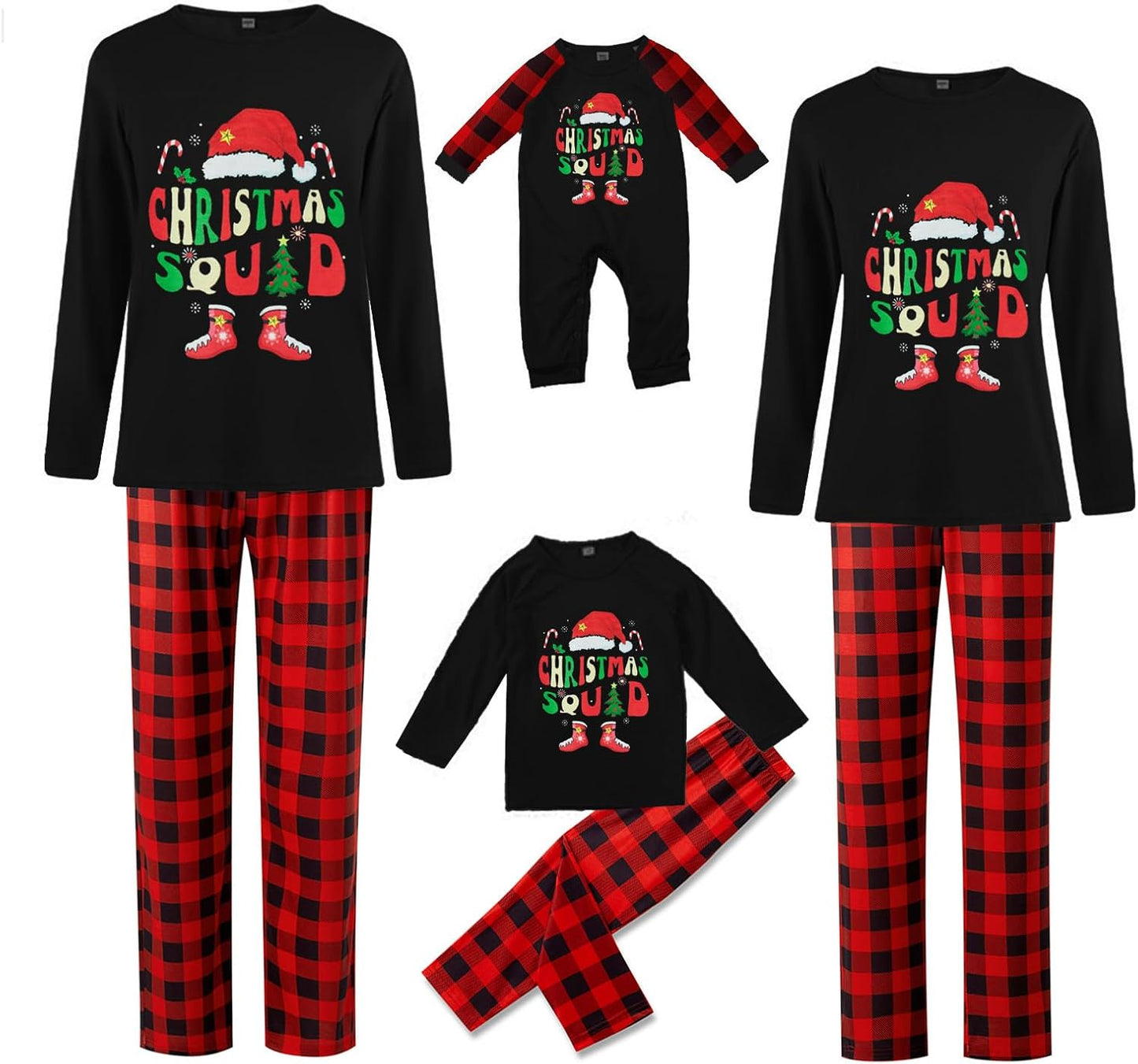 Matching Family Christmas Pajamas Set - Xmas Sleepwear PJs