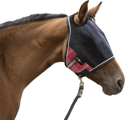 Kensington 90% UV Fly Mask CatchMask UViator - Without Ears & Forelock Freedom Web Trim Size: Medium Color: 165 - Merlot