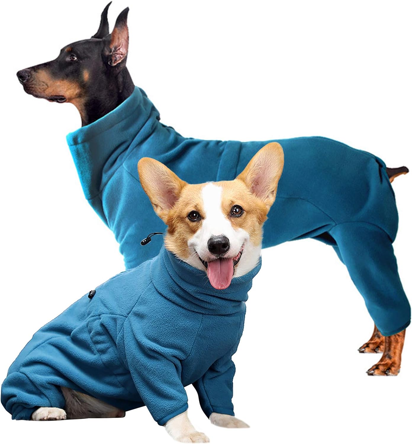ROZKITCH Dog Pjs Large Breed, Pet Windproof Warm Cold Weather Jacket Vest Cozy Jumpsuit Apparel Outfit Clothes for Small Medium Large Dog Walking Sleep XL