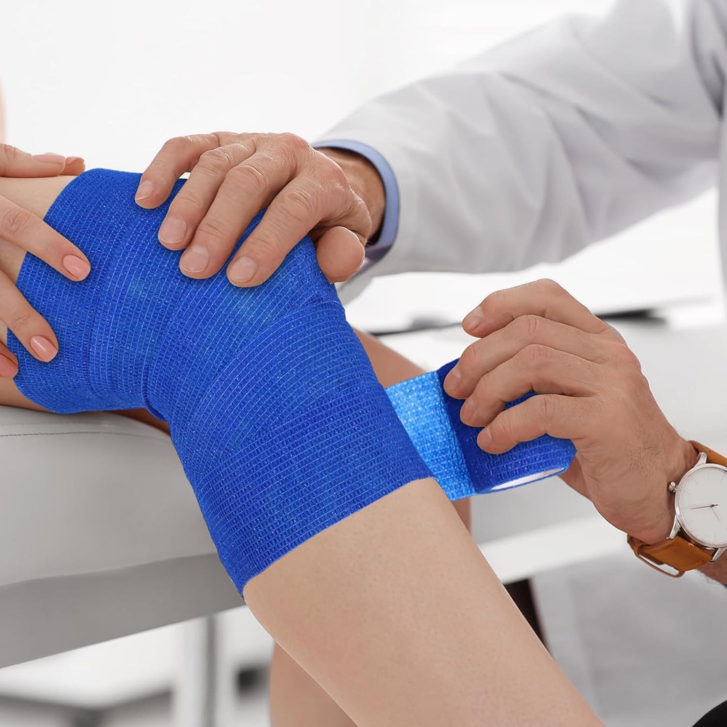 Treela 36 Pcs Self Adherent Bandage 2" X 5 Yard Wrap Breathable Cohesive Bandage Elastic Adhesive Tape for Stretch Athletic Sports Wrist Ankle(Colorful)