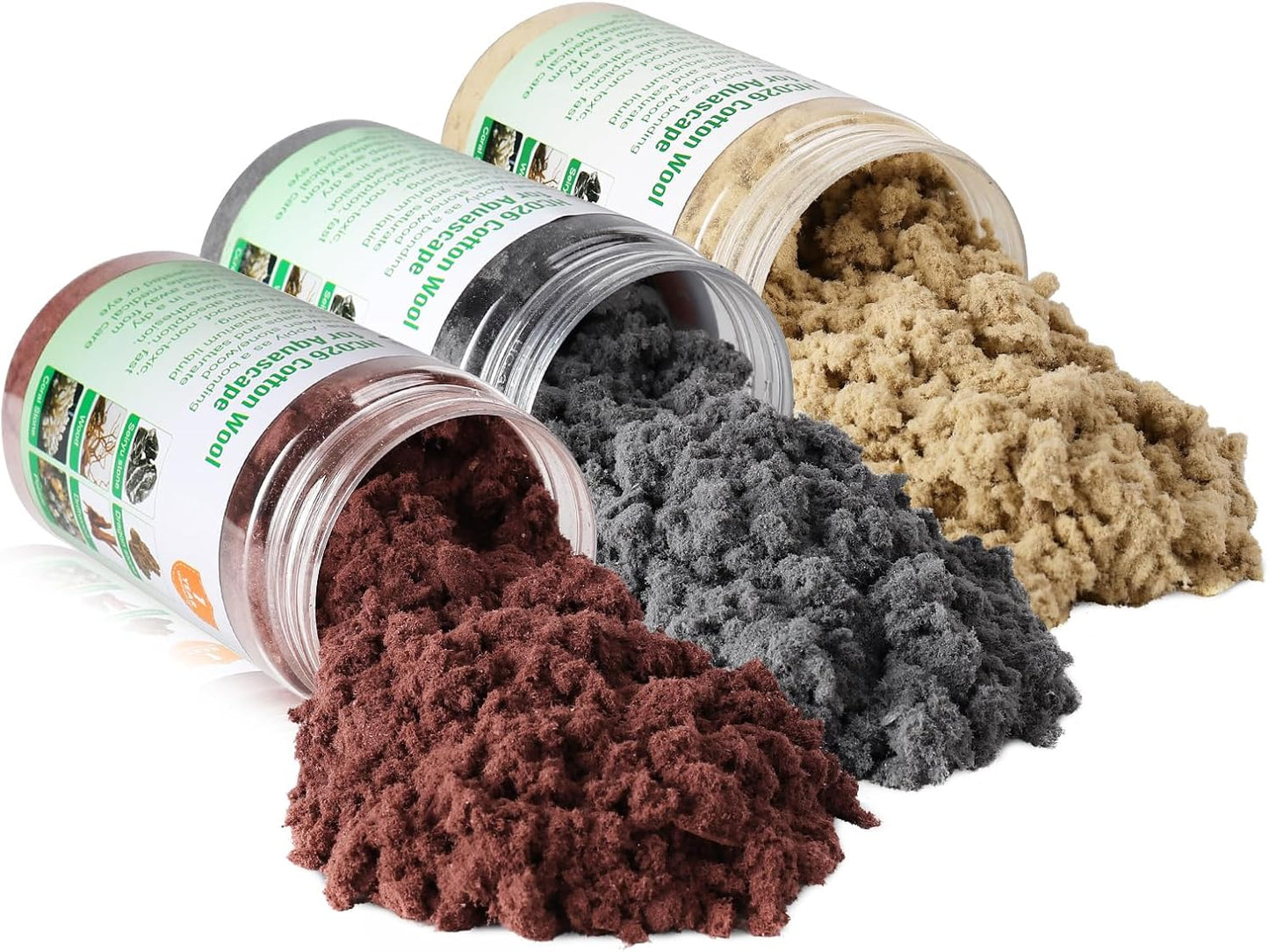 Cotton Wool for Aquascape- Gap Filler Cotton for Rocks & Wood | Aquarium Safe Bonding Material | Secure Adhesive Helper (Light Yellow(Dragon Stone Color))