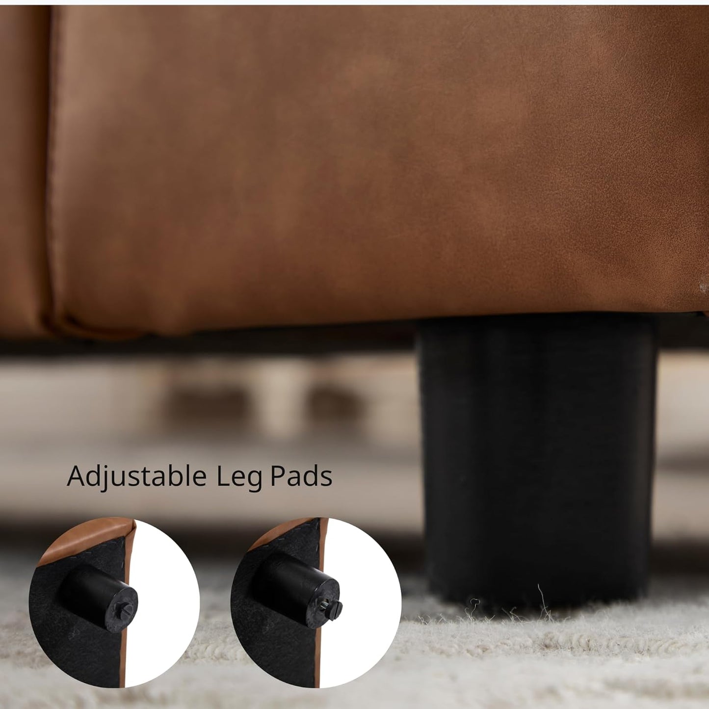 Storage Ottoman Bench 55 Inch Upholstered Comfy PU Leather End of Bed Bench with Large Storage for Bedroom/Living Room/Entryway/Closet(Brown)