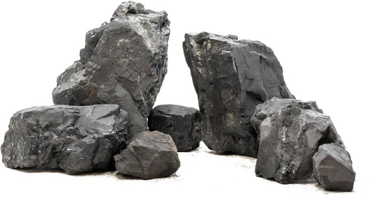 Unocho Aquarium Rock Stone Fish Tank Rocks 5LB Natural Rocks for Aquariums Landscaping Model Tank Decoration Aquarium Miniature and Fairy Garden-3-6inches 4PCS