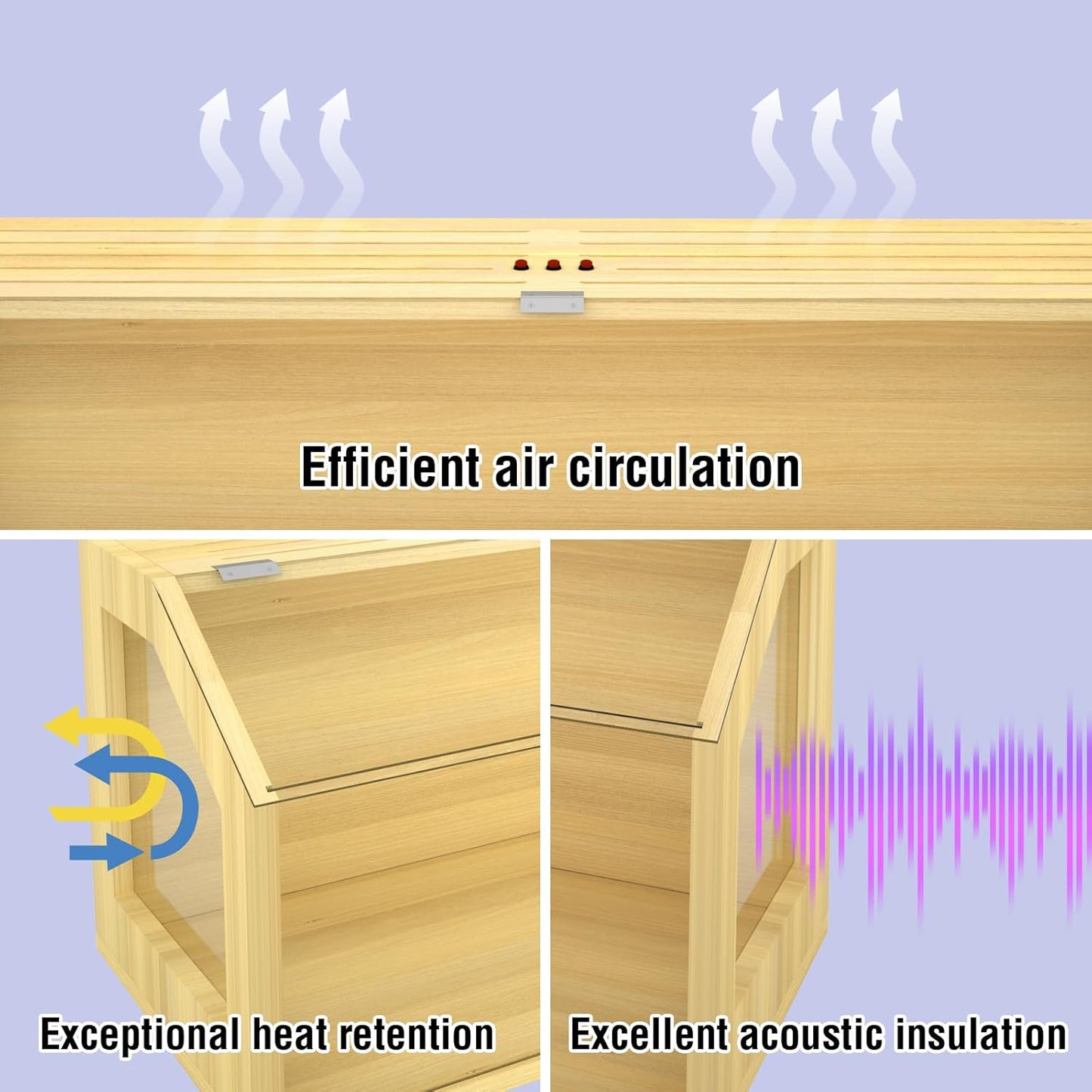 40 Gallon Large Reptile Tank, Wooden Snake Enclosure, Lockable Clear Acrylic Roof, Reptile Terrarium Cage with Feeding Tongs, Bearded Dragon Tank for Lizard, Leopard Gecko, 40" L x 16" W x 16" H