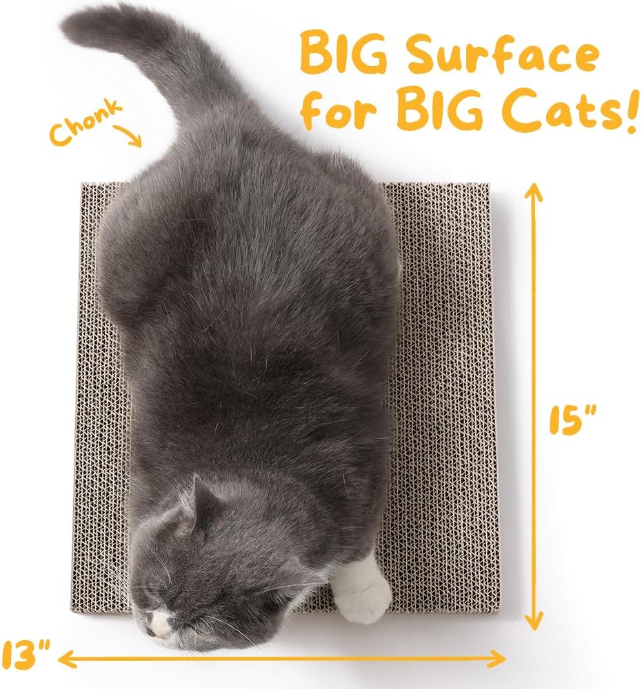 Hide & Scratch: Cat Scratcher Pad Pack; Cat Scratch Pad Refills for Hide & Scratch Scratcher Box (2 Pack)