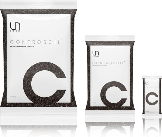 Ultum Nature Systems Controsoil - Freshwater Aqua Soil Substrate for Fish, Shrimp, Live Plant Propagation and Aquascaping - 6.8pH Low Ammonia, Volcanic Ash - Black, Normal (1 Liter | 2LB)