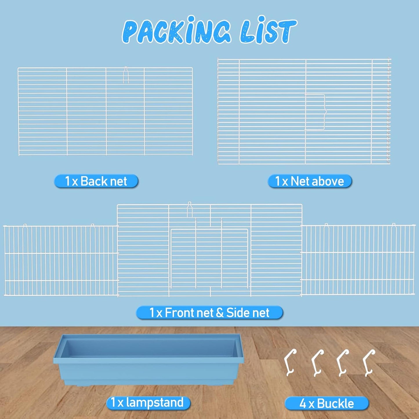 Hamster cage for Hamsters, Gerbils, mice, Rats, Small Guinea Pigs and Other Small Animals.