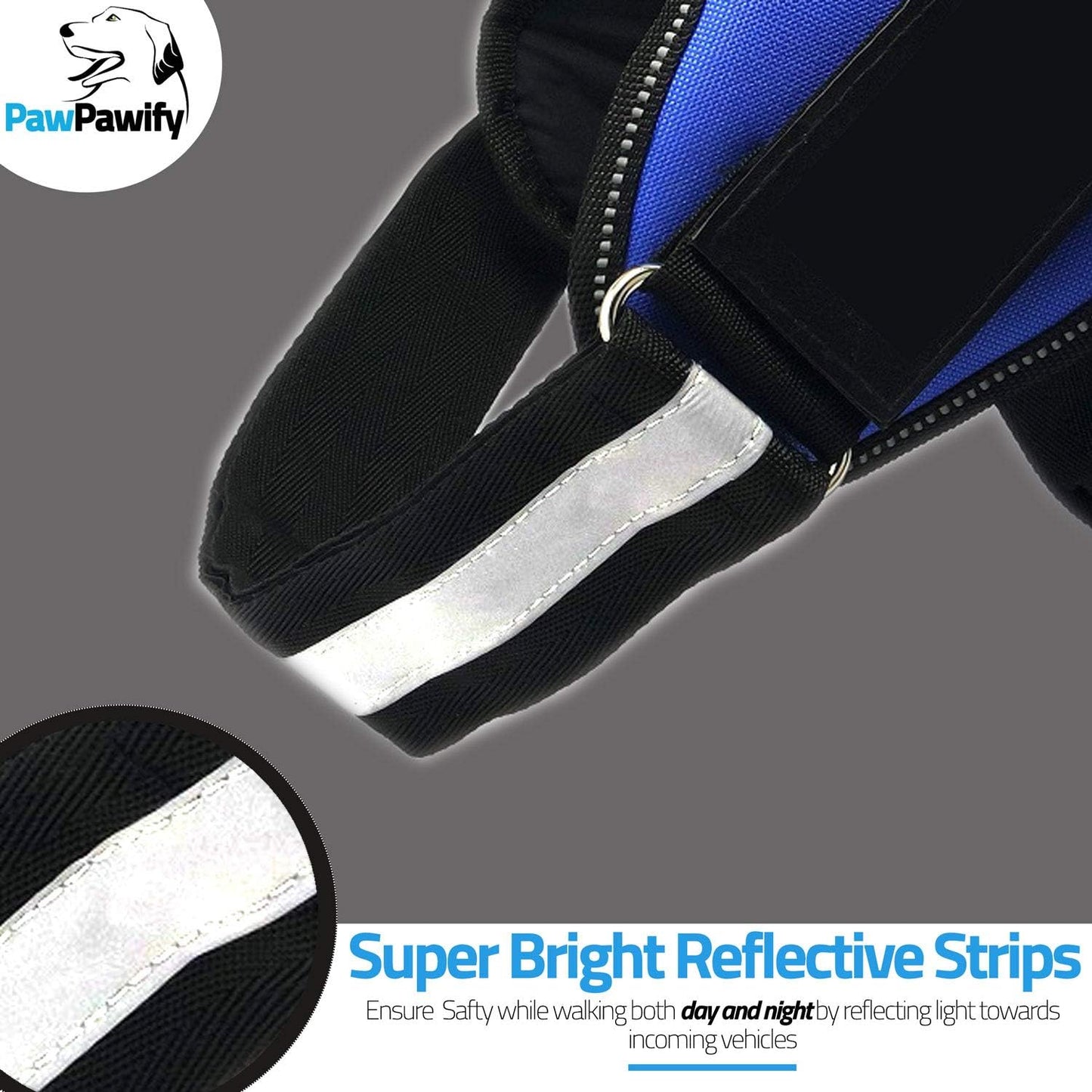 PawPawify Custom No Pull Dog Harness with Name and Phone Number, Heavy Duty Personalized Pet Vest to Prevent Tugging, Pulling, or Choking, Training and Walking (Green, M (20-40 LBS))