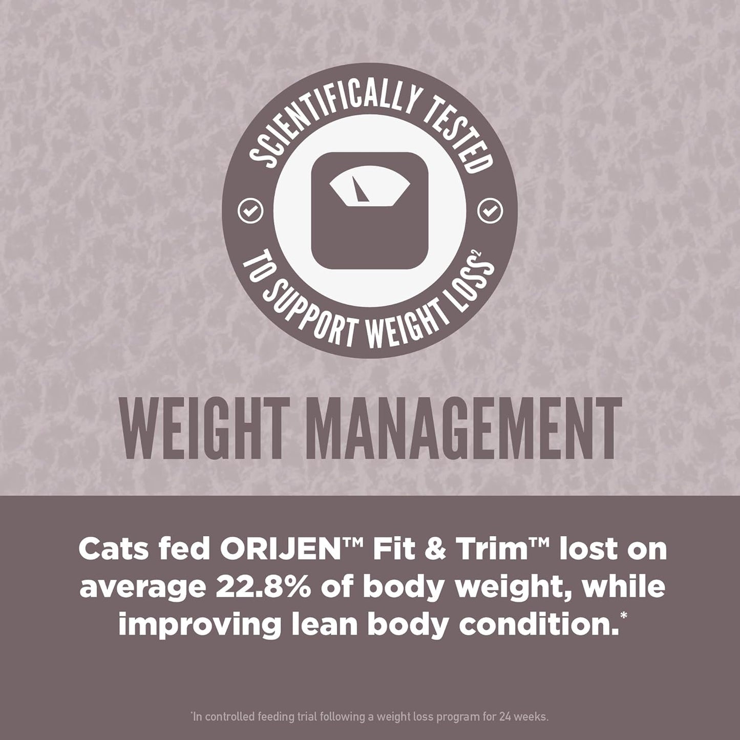 ORIJEN Fit & Trim Grain Free High Protein Premium Dry Cat Food 12lb Bag