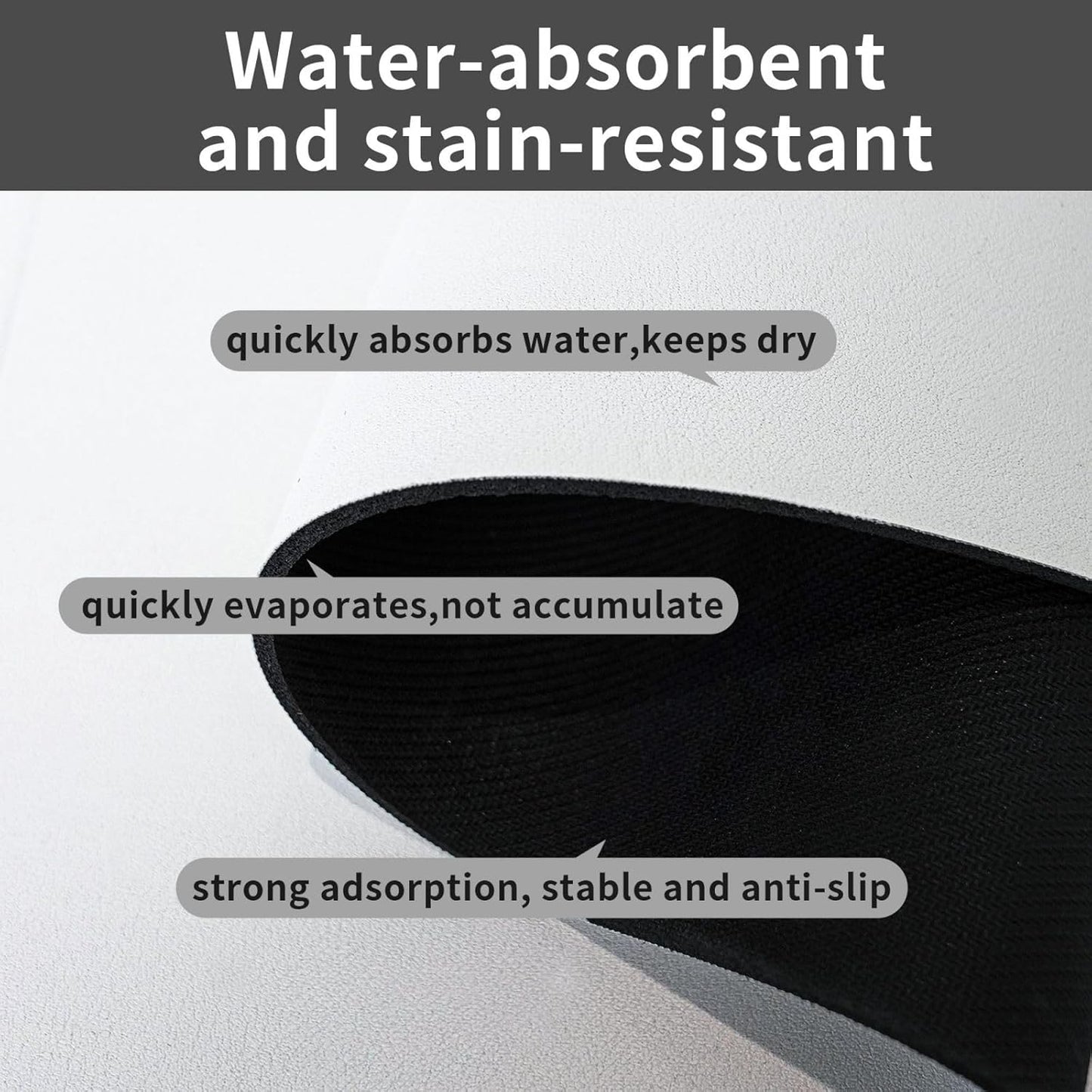 Tropical Lemon Leaves Dog Food Mat Absorbent Bowl Mats No Stains Quick Dry Waterproof Pet Cat Placemats for Food and Water, 30x45cm