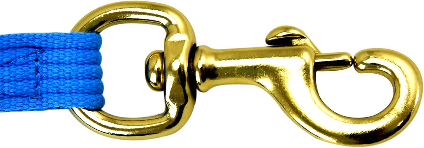 Southwestern Equine Lunge Line for Horses Cotton Horse Lunge Line with Bolt Snap & Rubber Stop (Turquoise, 24')