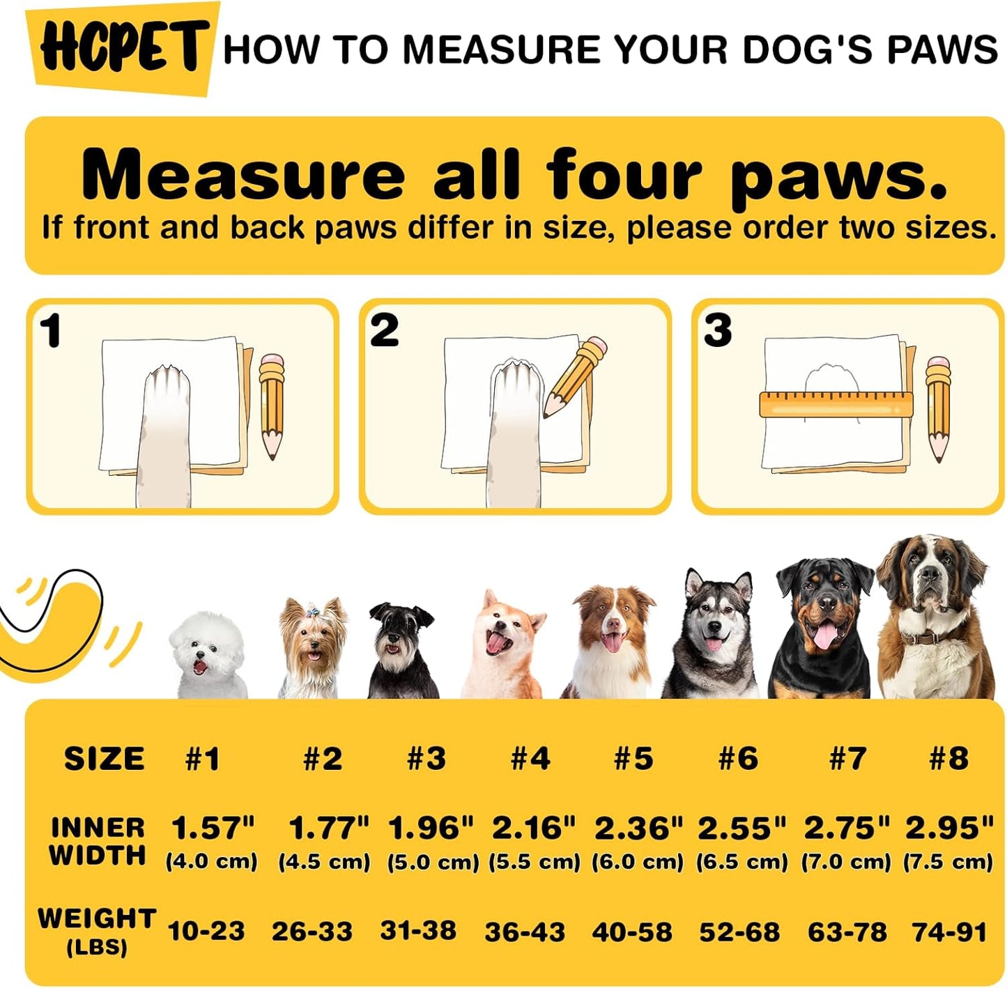 Hcpet Dog Shoes, Dog Boots for Large Dogs, Waterproof Dog Booties Paw Protector for Summer Hot Pavement, Winter Snowy Day, Outdoor Walking, Indoor Hardfloors Anti Slip Sole Pink Size 7