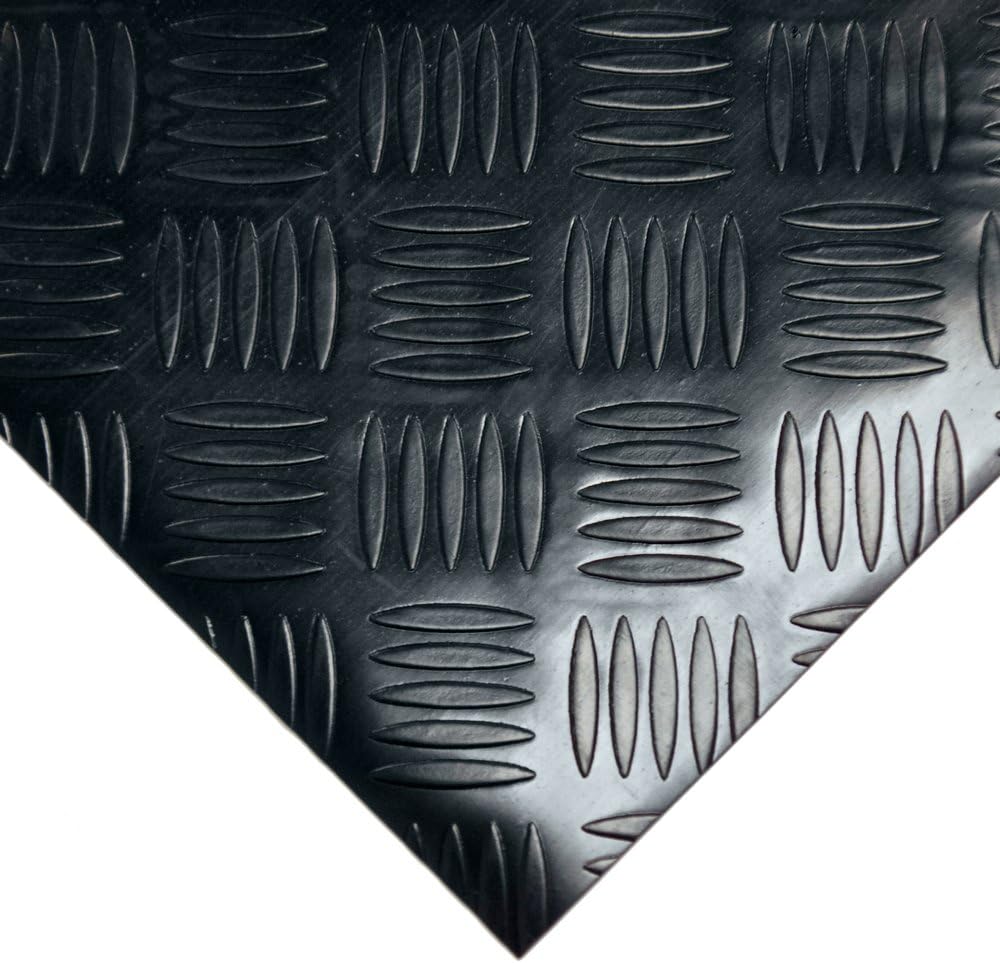 Rubber-Cal Diamond-Grip Floor Mat