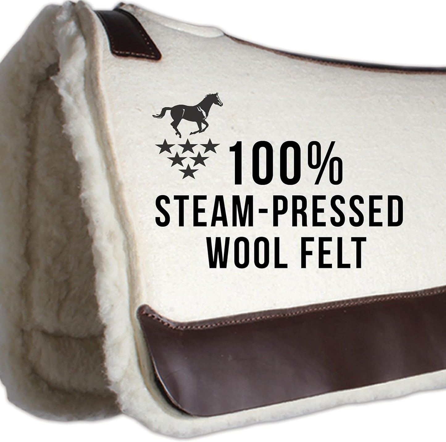 Professional's Choice 100% Steam-Pressed Wool Felt Saddle pad