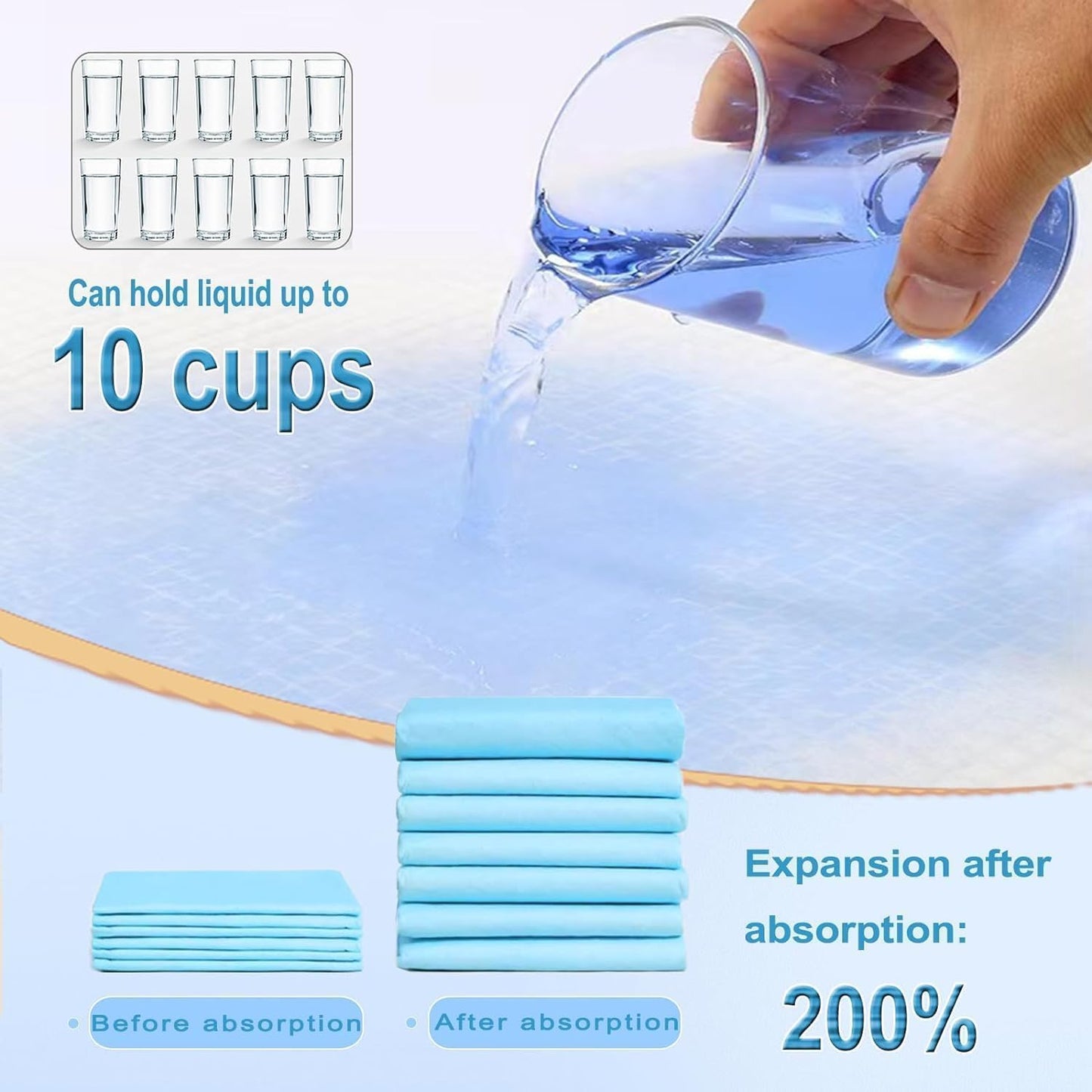 Extra Large Dog Pee Pads, 100 Pads 31"x36" Disposable Training Pads, Puppy Pads with high Absorbency and Leak-Proof Protection for House Training Cats,Rabbits,Dogs Leak-Proof Dog Pee Pads Extra Large