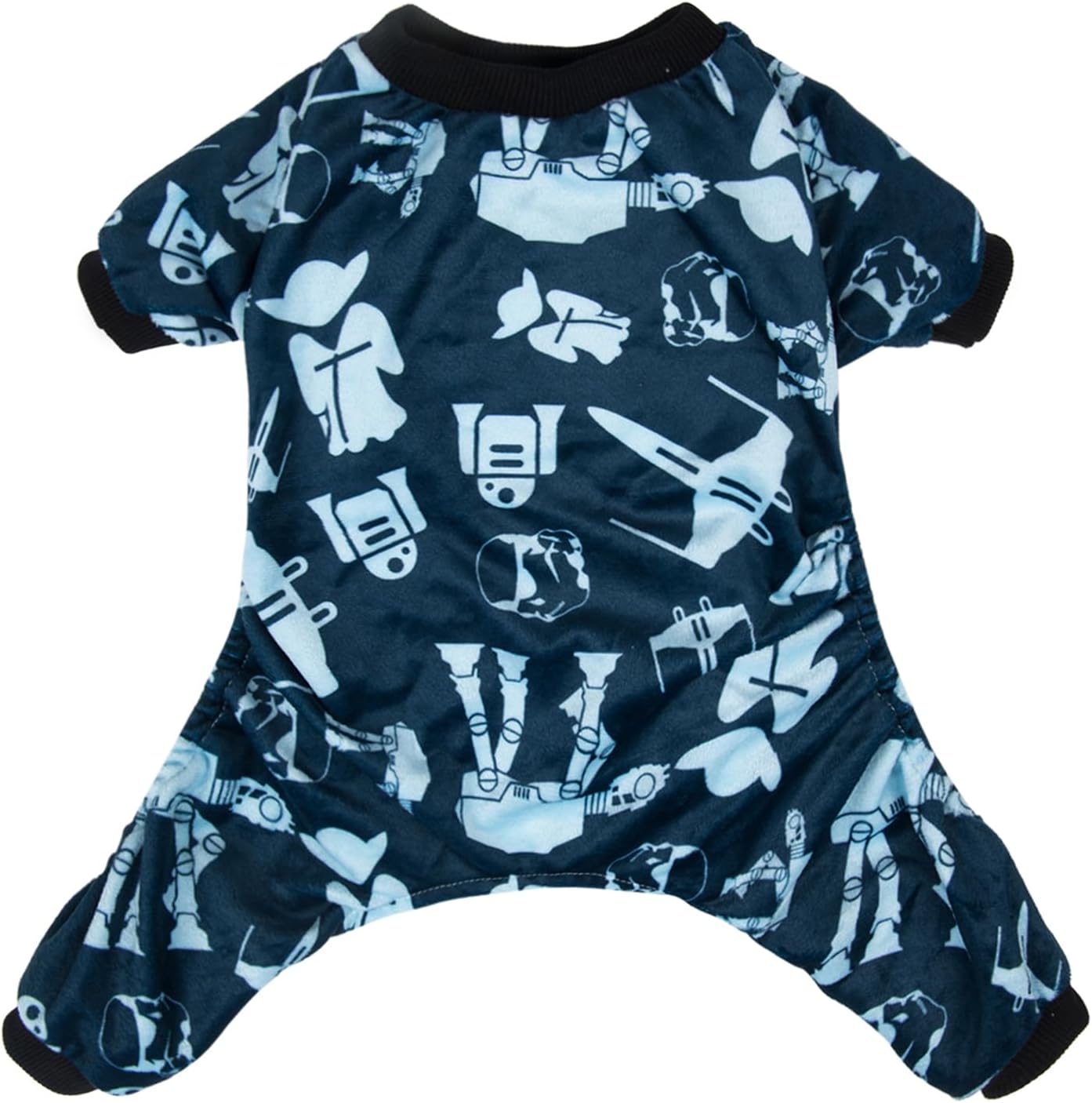 CuteBone Small Dogs Outfit Soft Puppy Onesies Pjs Dog Pajamas Pet Coat Cat Apparel Comfy Doggie Jumpsuit Bodysuit for All Seasons P47XS