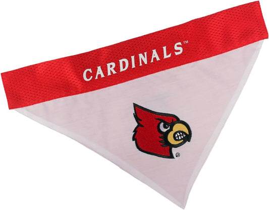 Pets First Collegiate Pet Accessories, Reversible Bandana, Louisville Cardinals, Large/X-Large