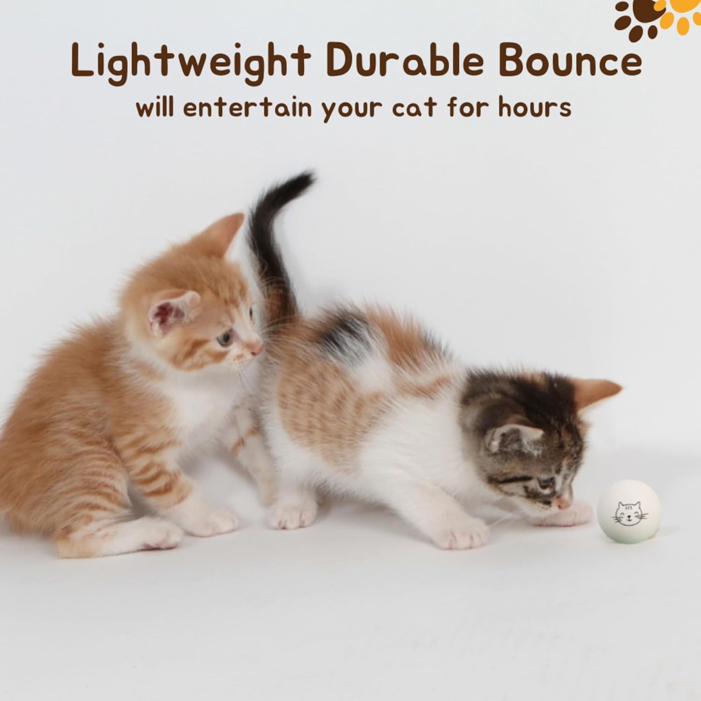 Ping Pong Balls for Cats, 6 Pack, Enrichment Toys, Cat Lovers Gift Ideas, Ball Pits, Bouncy