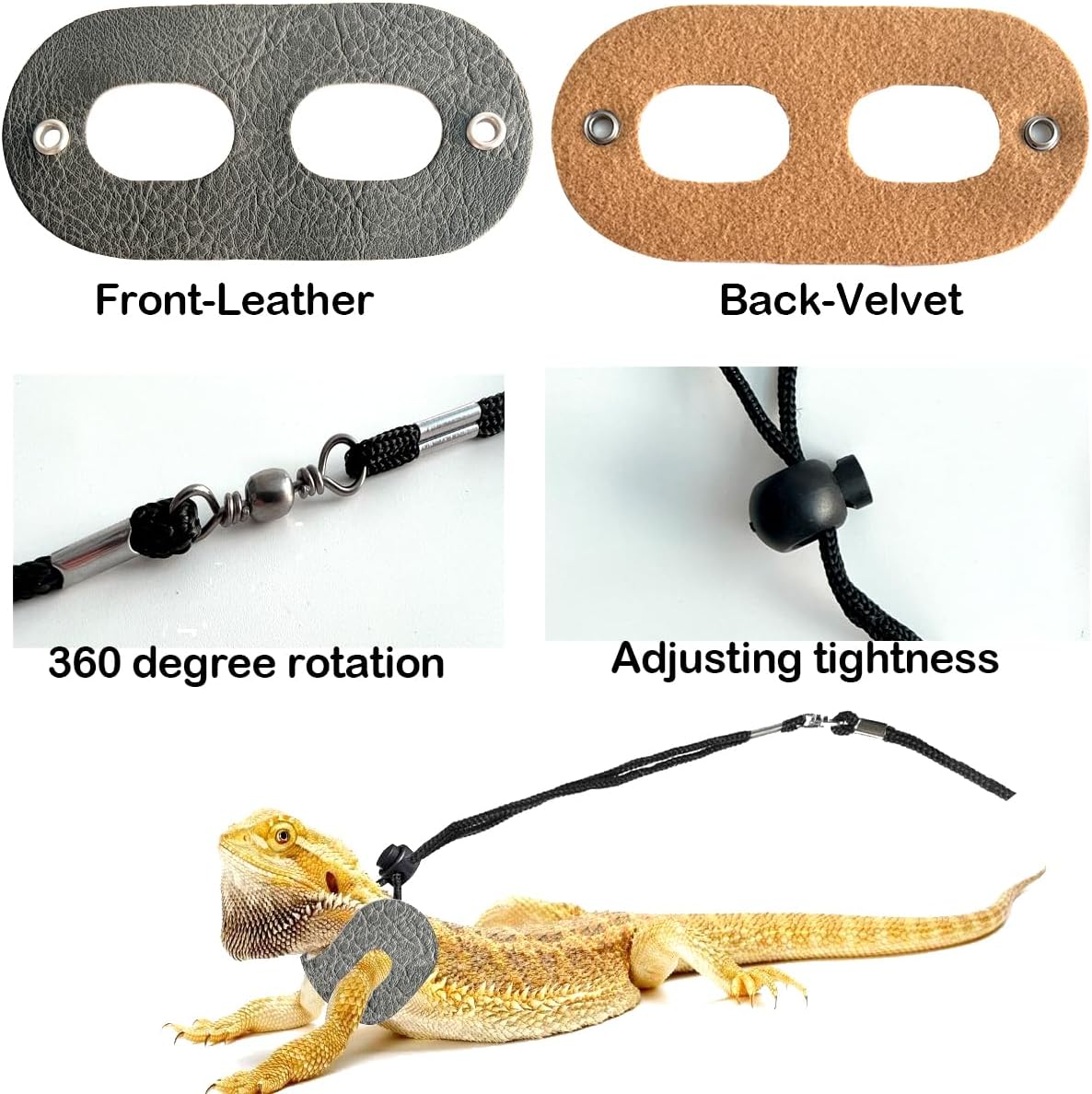 Bearded Dragon Travel Backpack with Harness and Leash Set,Lizard Backpack Travel Carrier,Space Capsule Clear Bubble Window Astronaut Reptile Carrier Backpack for Kids, Airline Approved