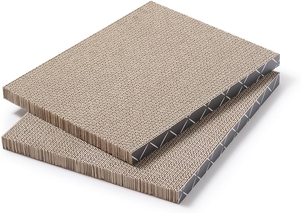 Hide & Scratch: Cat Scratcher Pad Pack; Cat Scratch Pad Refills for Hide & Scratch Scratcher Box (2 Pack)