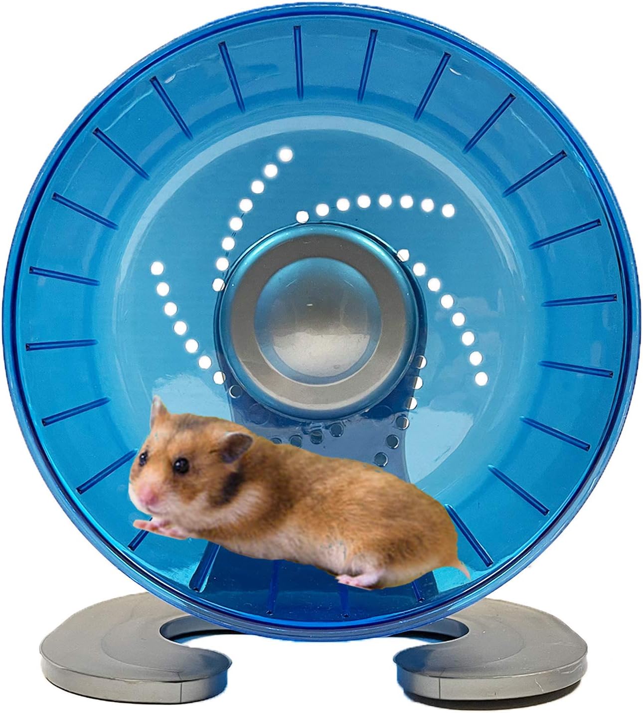 Petest Hamster Exercise Wheel, Silent Spinner Hamster Running Wheels, Diameter 6.7 inch, Blue