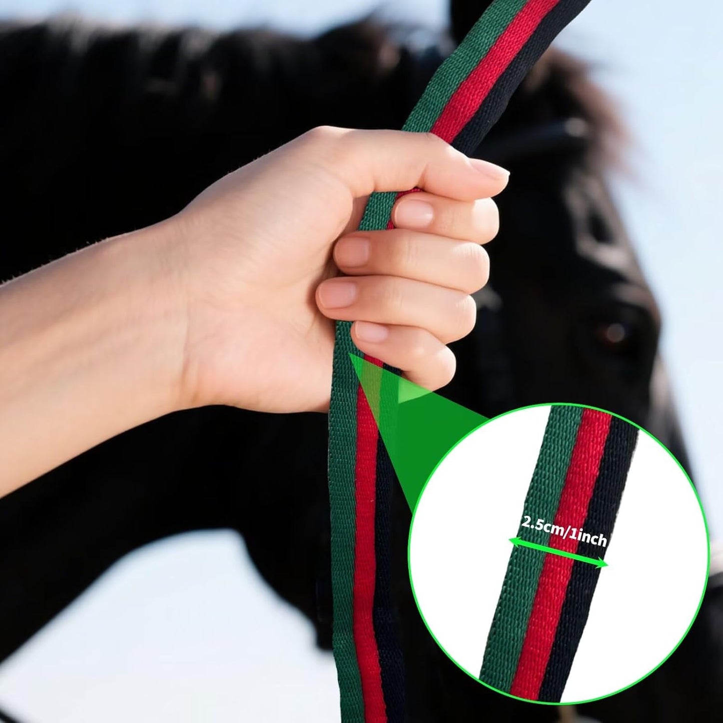 Lunge Line for Horse, Premium Equine Lunge Line with Swivel Bolt Snap for Accurate Equestrian Training, Competition, and Daily Use, 26 ft (8 Meters)