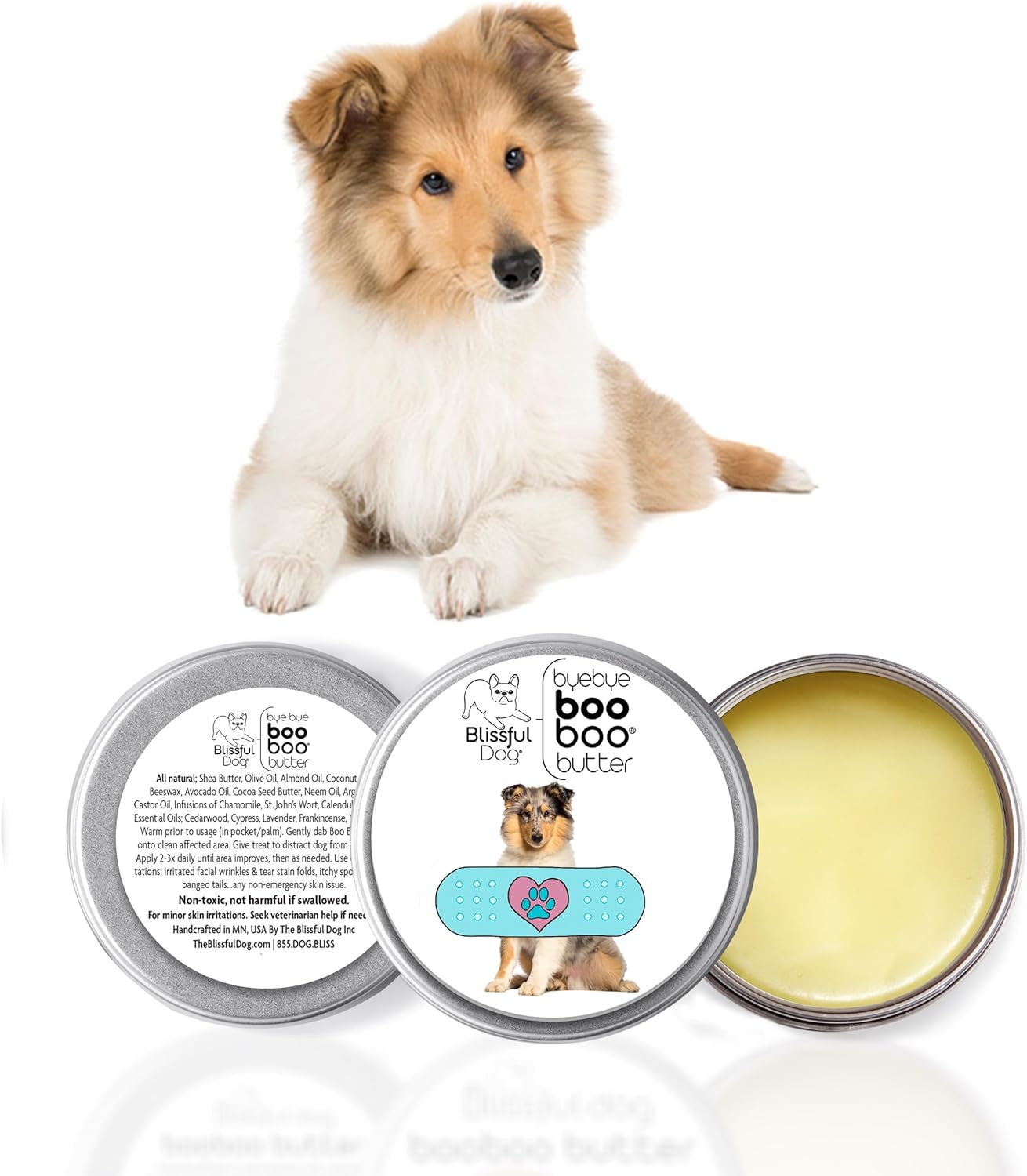 The Blissful Dog 8 oz TIN Collie Booboo Butter