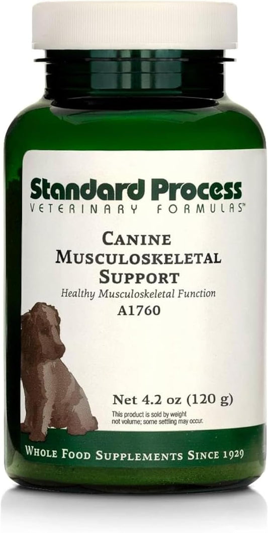 Standard Process Canine Musculoskeletal Support - Bone & Joint Health Formula for Pets - Canine Musculoskeletal Support Supplement - Supplement for Dogs to Aid Joint Comfort & Muscle Health - 120 g