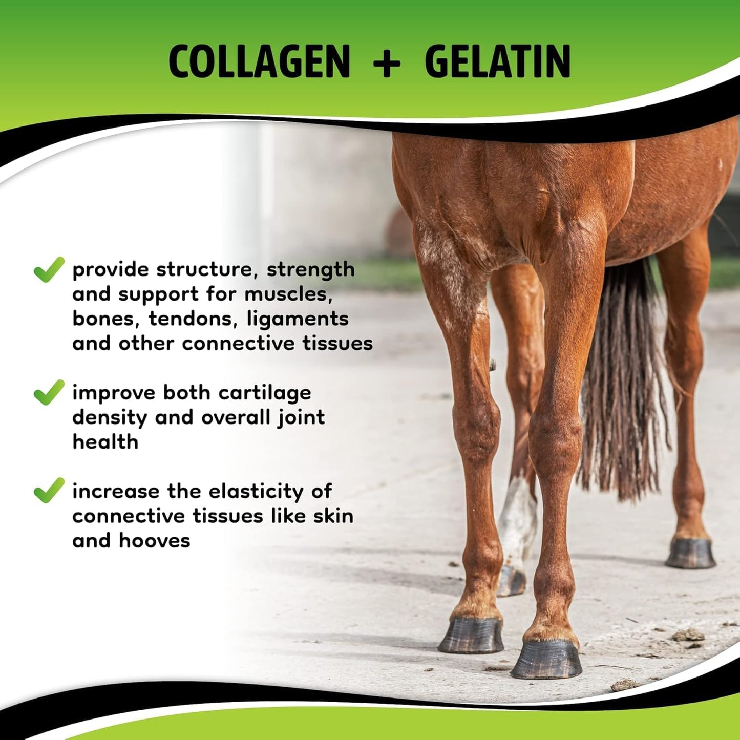 SynoStride All Natural, All-in-one, Joint and Hoof Health Supplement for Horses, Powder with Glucosamine, Chondroitin, Hyaluronic Acid, Biotin, Methionine, Trace Minerals (1080 Grams) x2