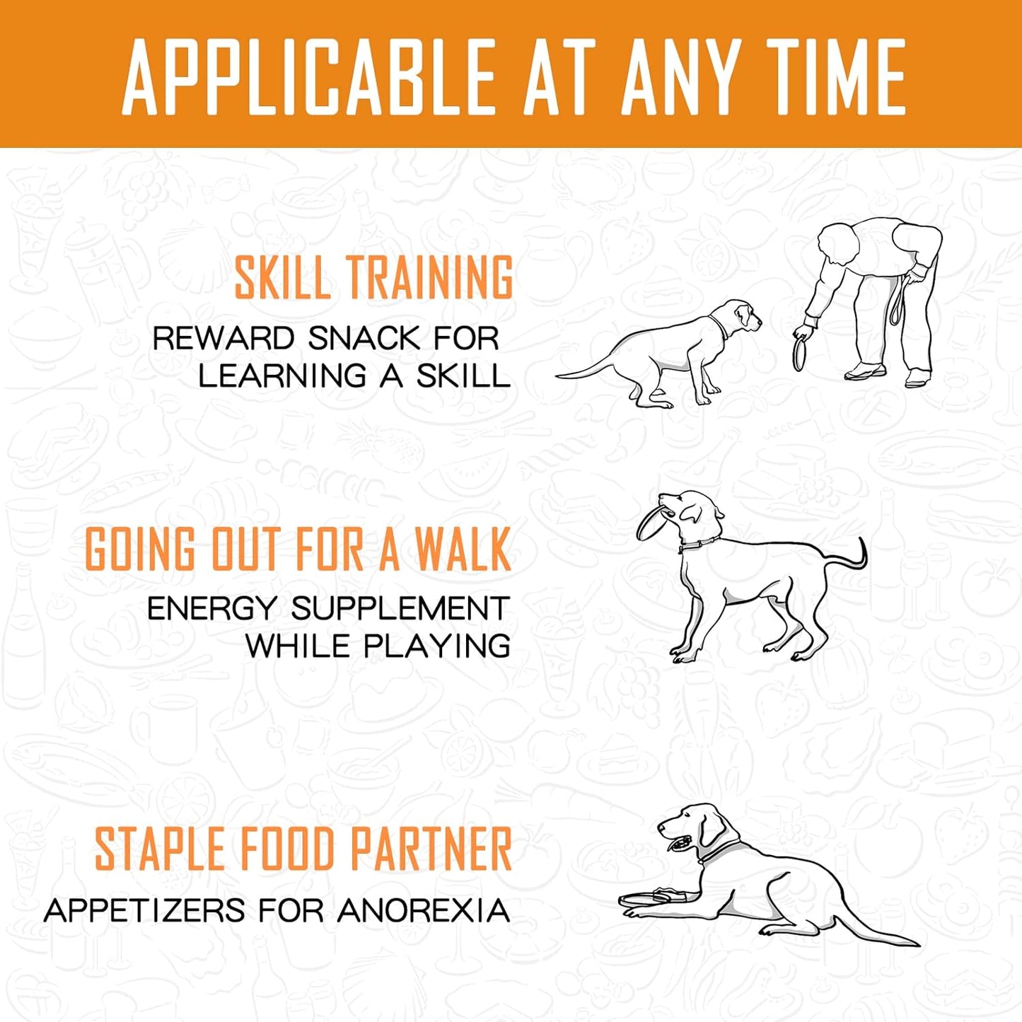 PAWUP Chicken Sweet Potato Dog Treats, Double Sweet Potato Chews with Taurine, Healthy Pet Snacks for Small Medium Large Dogs, 12.5 oz