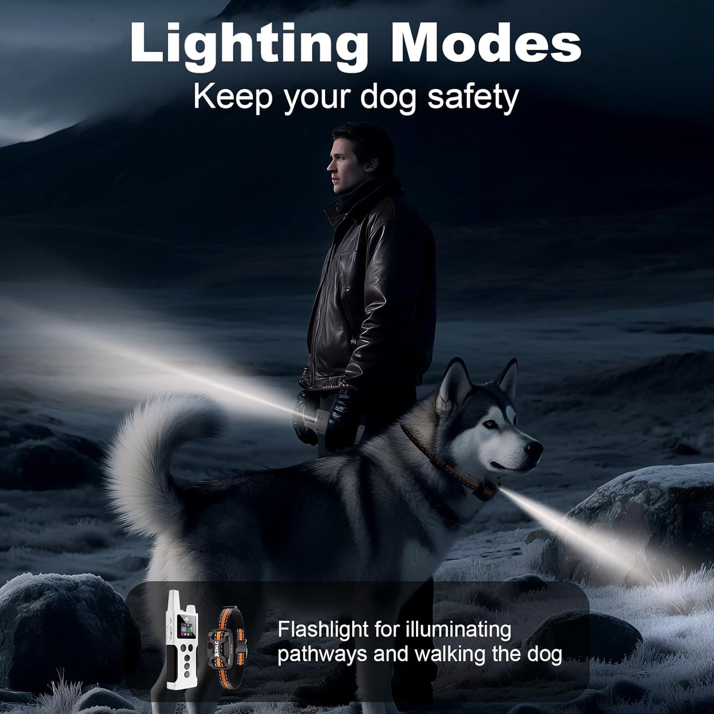 Dog Shock Collar - 4200FT Dog Training Collar with Remote Innovative IPX7 Waterproof with 4 Training Modes,Vibration and Shock,Rechargeable E-Collar for All Breeds