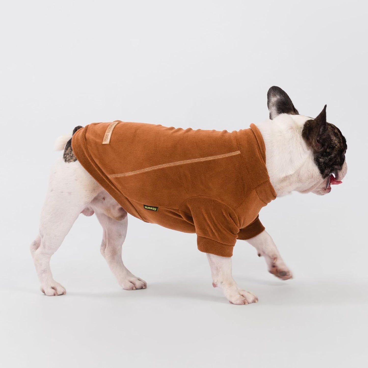 Fitwarm 3 Pack Classic Fleece Dog Sweater, Turtleneck Dog Sweatshirt, Winter Clothes for Small Dogs Boy Girl, Pet Pullover Jumper, Cat Apparel, Orange, Yellow, Coffee, XXL