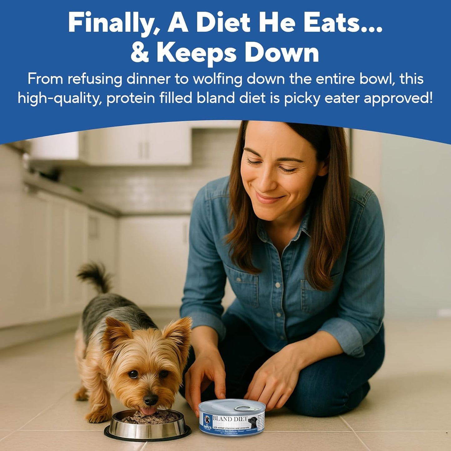 Dave's Pet Food Sensitive Stomach Dog Food (Chicken & Rice), Easy to Digest, Gluten-Free, Digestive Care, Wet Canned, 5.5 oz (Case of 24)