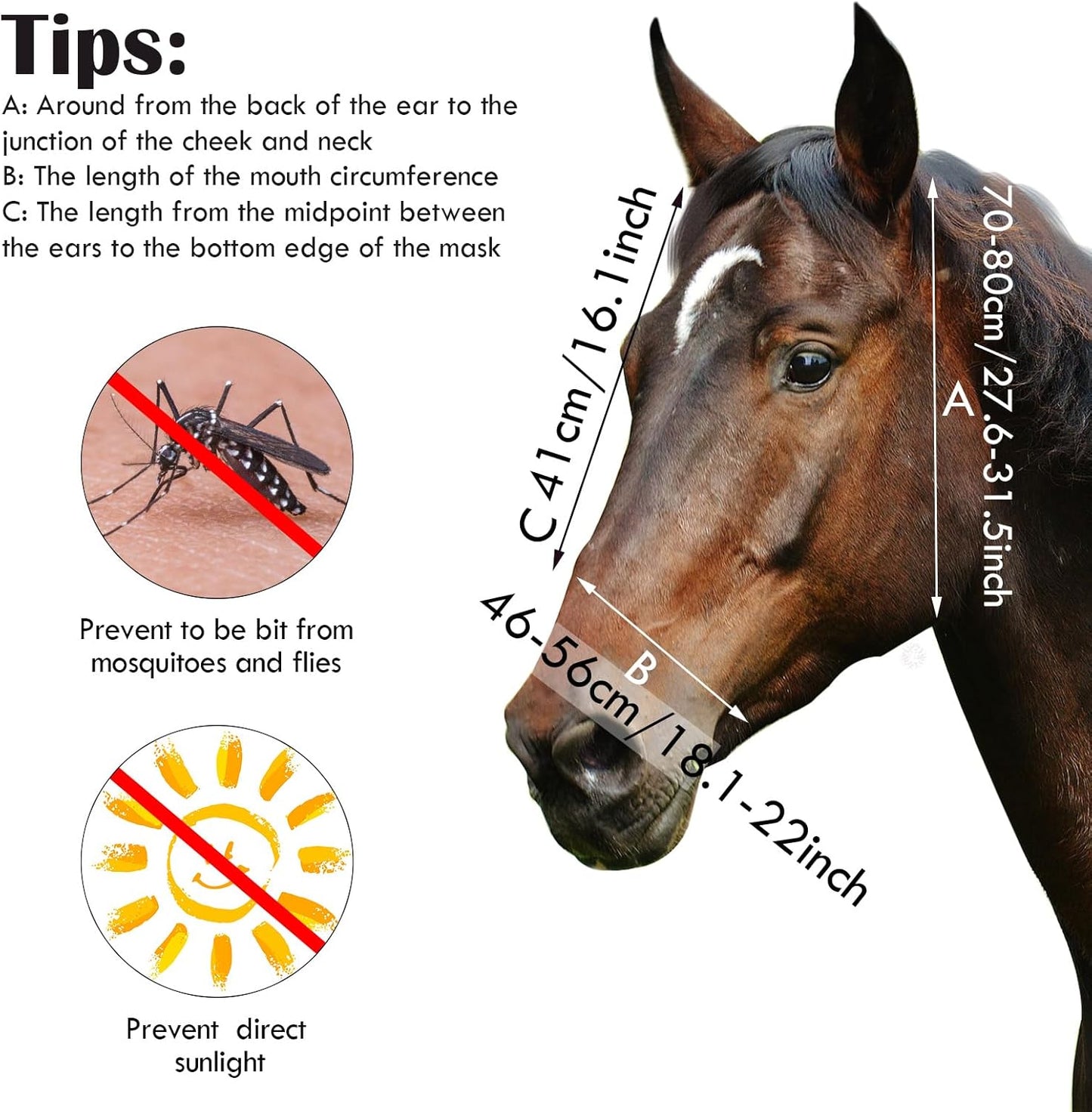 Chunful 6 Pcs Horse Fly Masks with Ears Smooth and Comfortable Cashel Mesh Fly Mask Elasticity Breathability UV Protection Horse Face Covering for Riding Supplies(Flamingo,Medium)