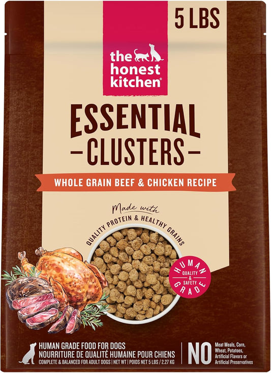 The Honest Kitchen Essential Clusters Dog Whole Grain Beef & Chicken 5 lb Bag
