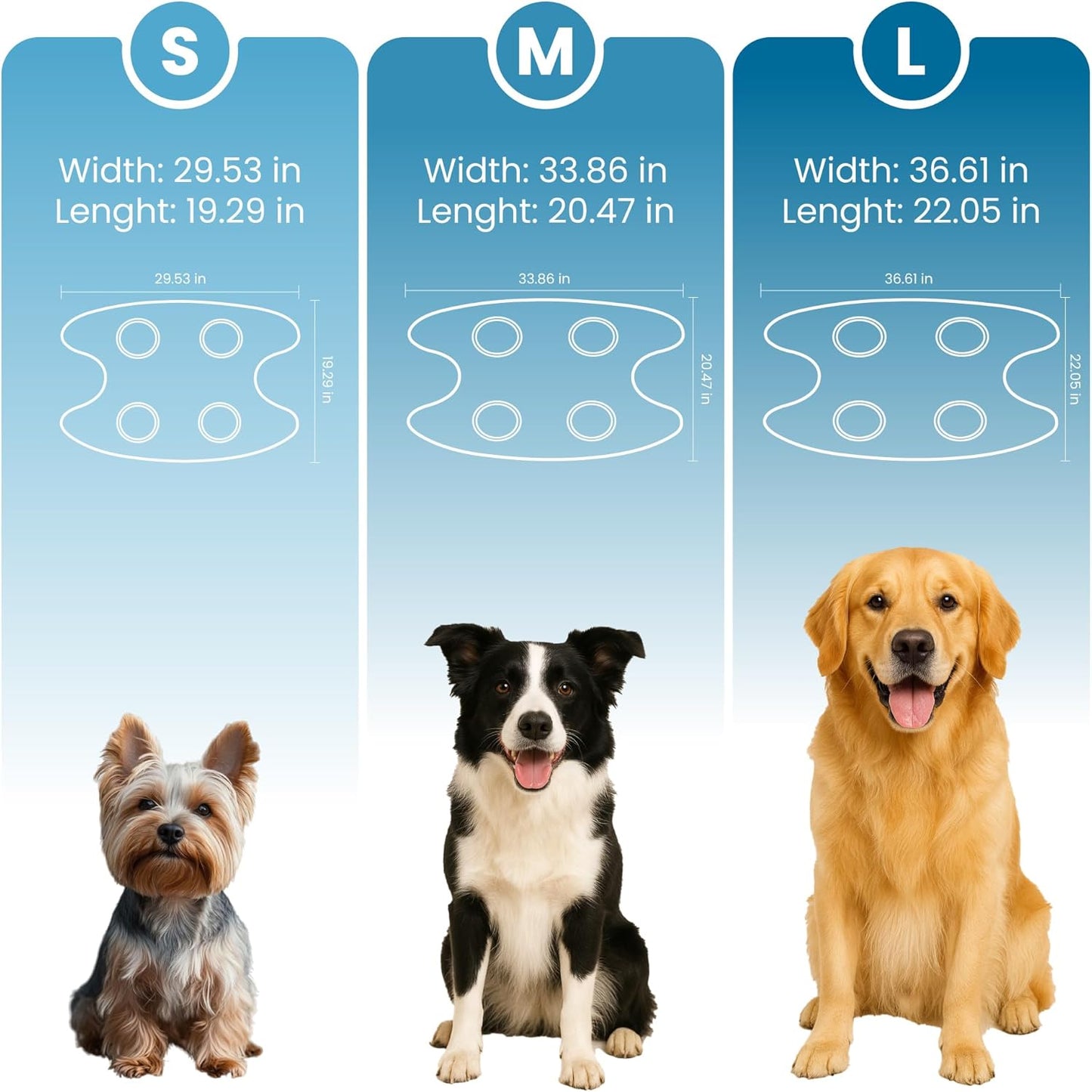 Pet Grooming Hammock Kit for Dogs & Cats, Includes Hammock Harness, Nail Clippers, Nail File, Grooming Glove, Dematting Comb, S-Hooks, Carabiners & Storage Bag for Easy Home Grooming Medium (86×52) cm