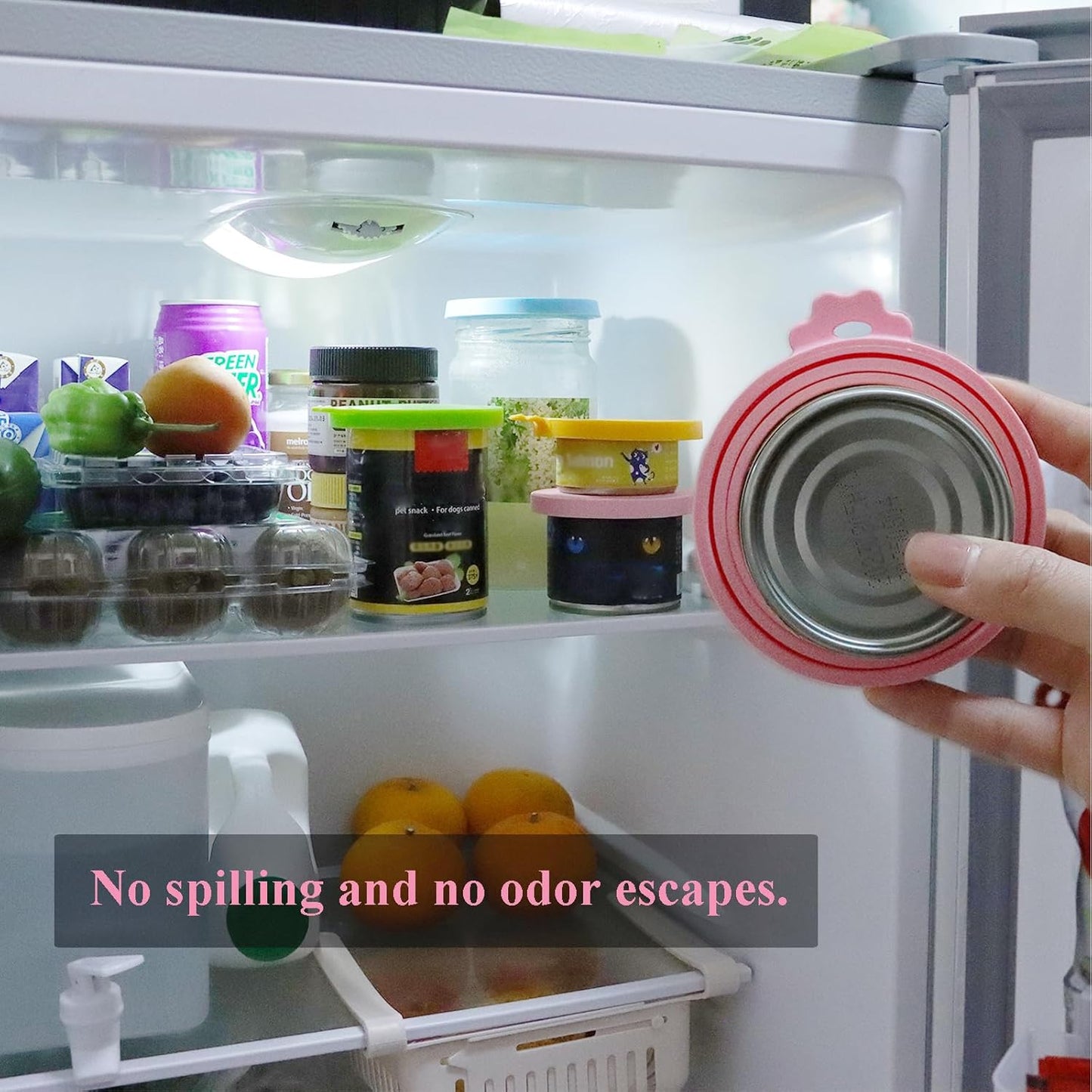 Can Lids/Universal BPA Free Silicone Pet Can Cover Lids for Dog and Cat Food/One Can Cap Fit Most Standard Size Canned Dog Cat Food（4 Pack）