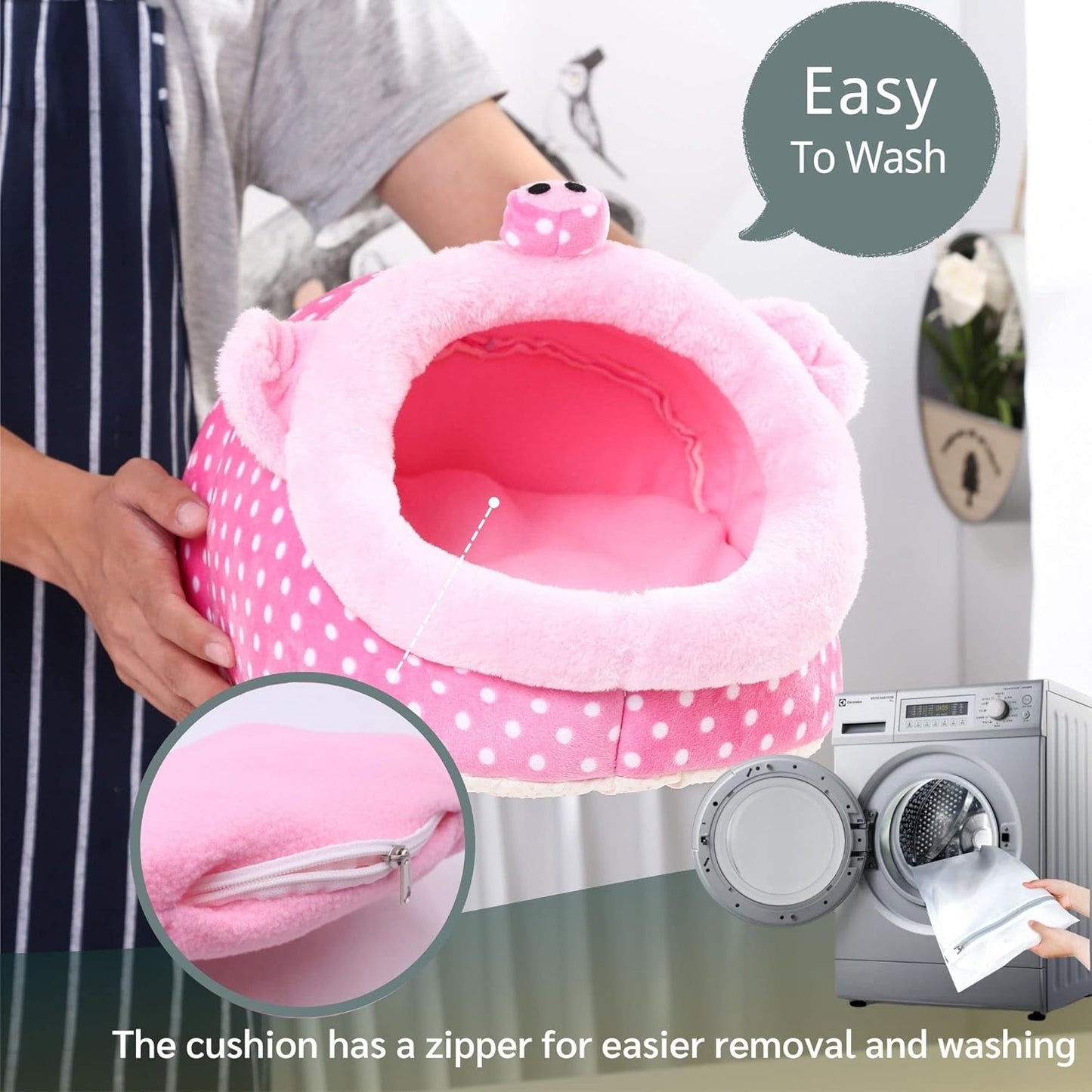 JanYoo Chinchilla House Ferret Bed Accessories Tunnel Pouch for Hedgehog Supplies