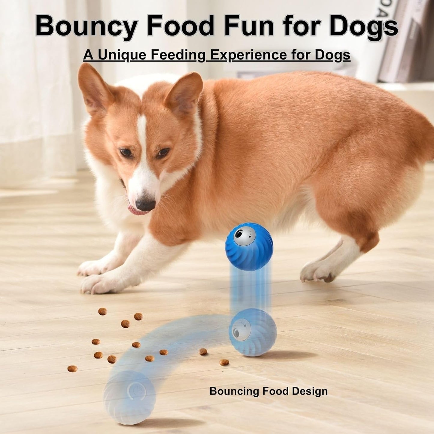 Zoomie Buddy 2.0, Zoomie Buddy for Dogs, 2 in 1 Smart Touch Interactive Dog Balls ＆ Pet Feeder, 2.83" Diameter, Suitable for Small/Medium Dogs, with Fruit Plush Cover (2*Orange, Pineapple)