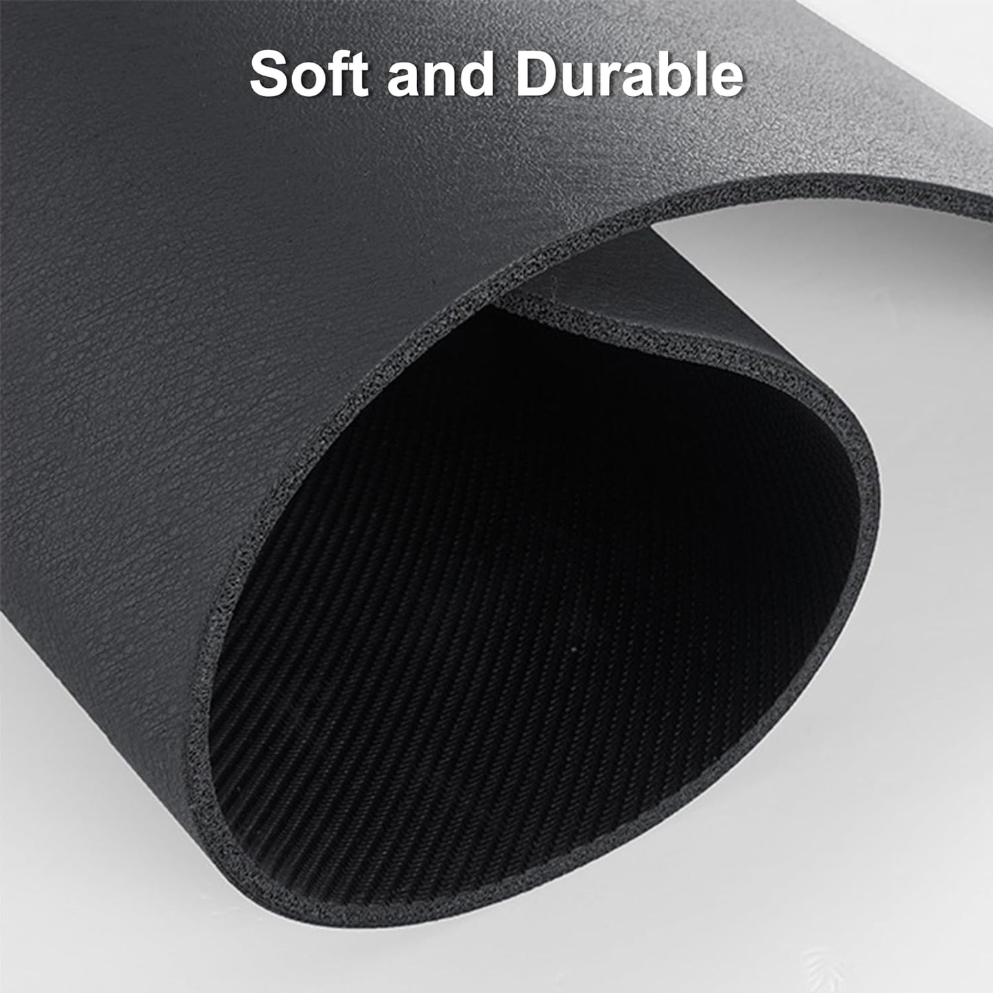 YCT Cat Food and Water Mat for Pets - Non-Slip Super Absorbent Dog Bowl Mat With Multiple Cat Heads Logo - 24 x 16.9 Inches, Black