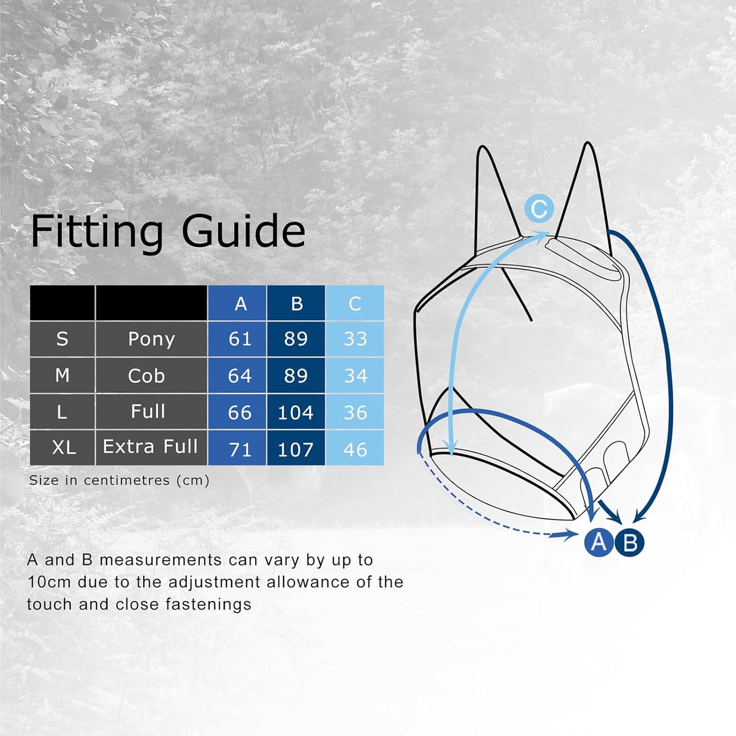 Harrison Howard Pro Luminous Horse Fly Mask Large Eye Space Standard with Ears UV Protection for Horse Light Champagne Medium Cob