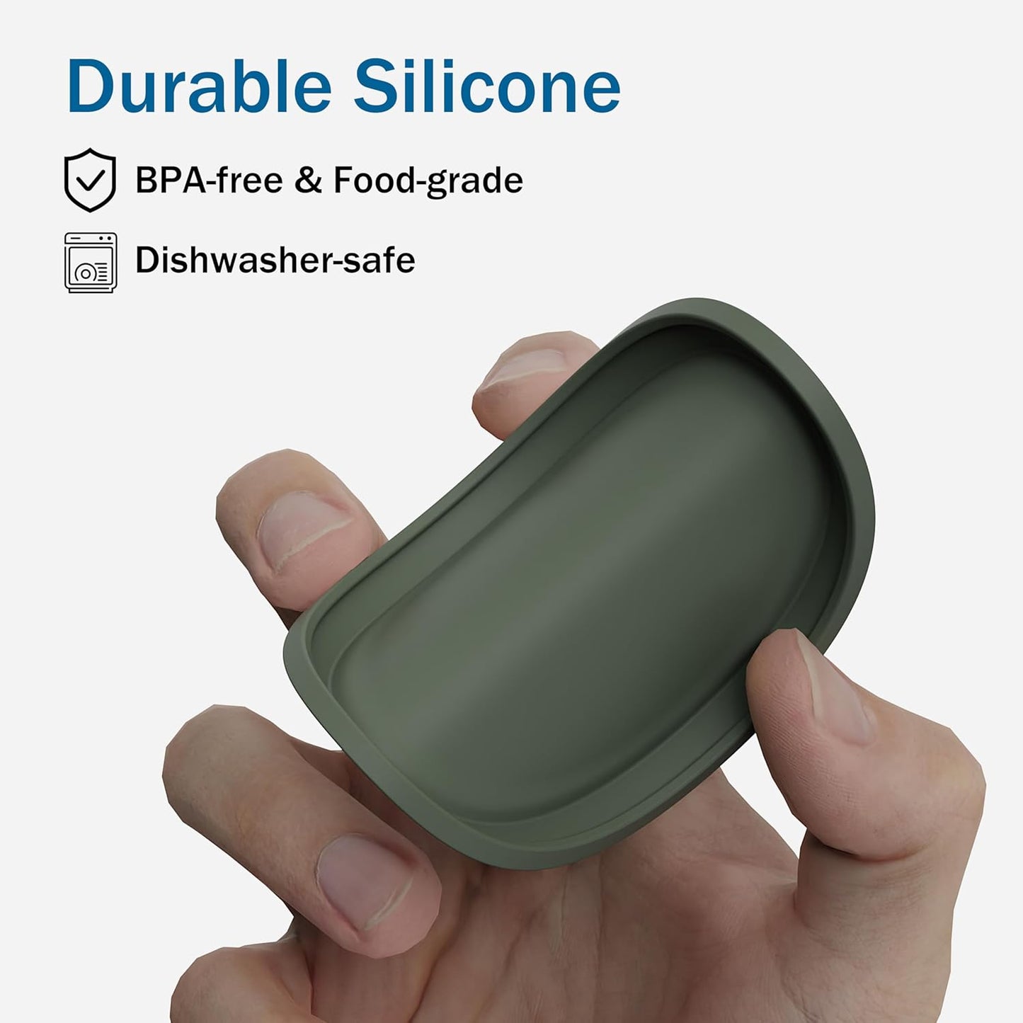 OHMO 2 Pack Pet Food Can Lids, (12.5-14oz) BPA Free Silicone Covers for Cat and Dog Food Cans, Camo&Light Green