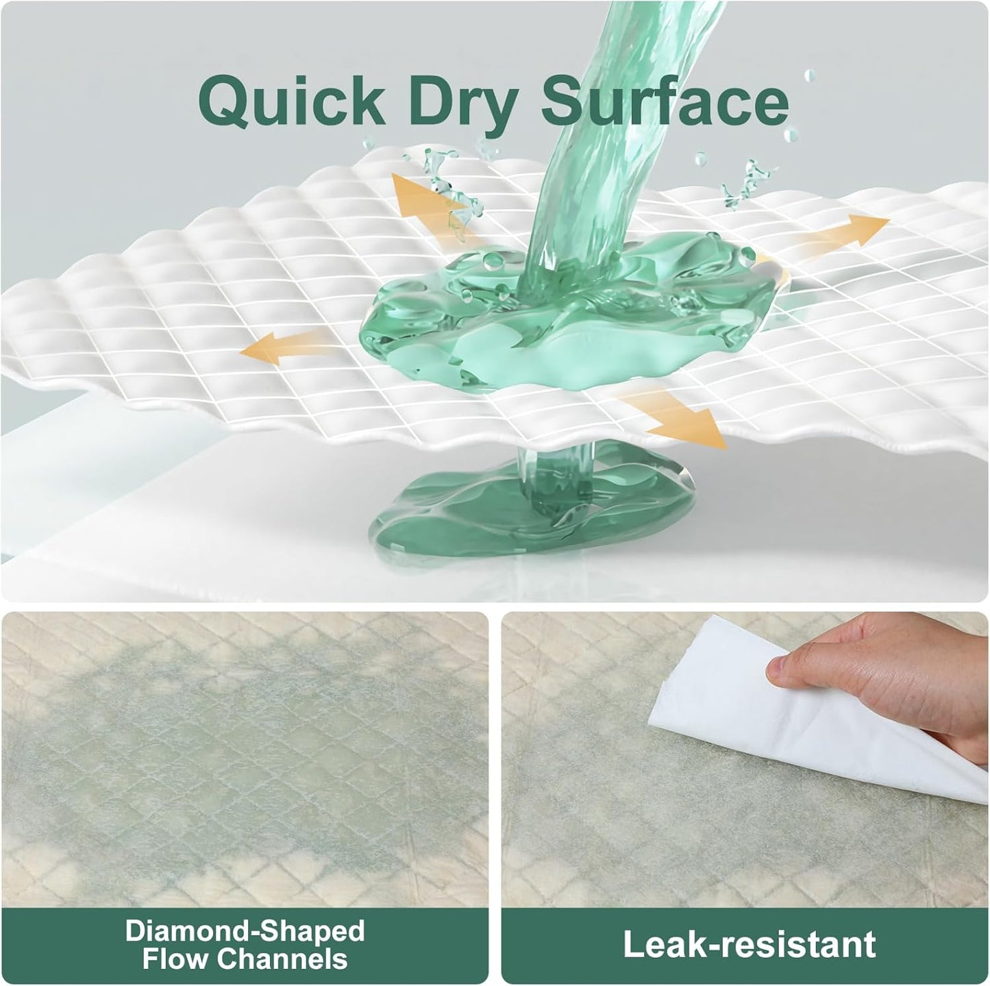 Gardner Pet Dog Pee Pads Extra Large 22"x37", 30 Count, Puppy Pee Pads with Adhesive Sticky Tape, Leak Prevention Disposable Training Bed Pads for Doggie, Cat, Rabbit, Suitable for Crate/Cage