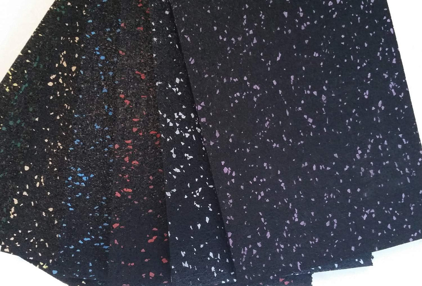 American Floor Mats 1/4in (7mm) Thick Solid Black 4' x 16' Heavy Duty Rubber Rolls, Protective Exercise Mats, Home Gym Rubber Flooring