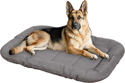 KHONSU PET Durable Dog Bed Tough and Tear Proof Dog Crate Bed, 800lbs Tear Strength PVC-Backed Waterproof Ped Bed Mat Indoor & Outdoor Use for Dogs up to 90 lbs