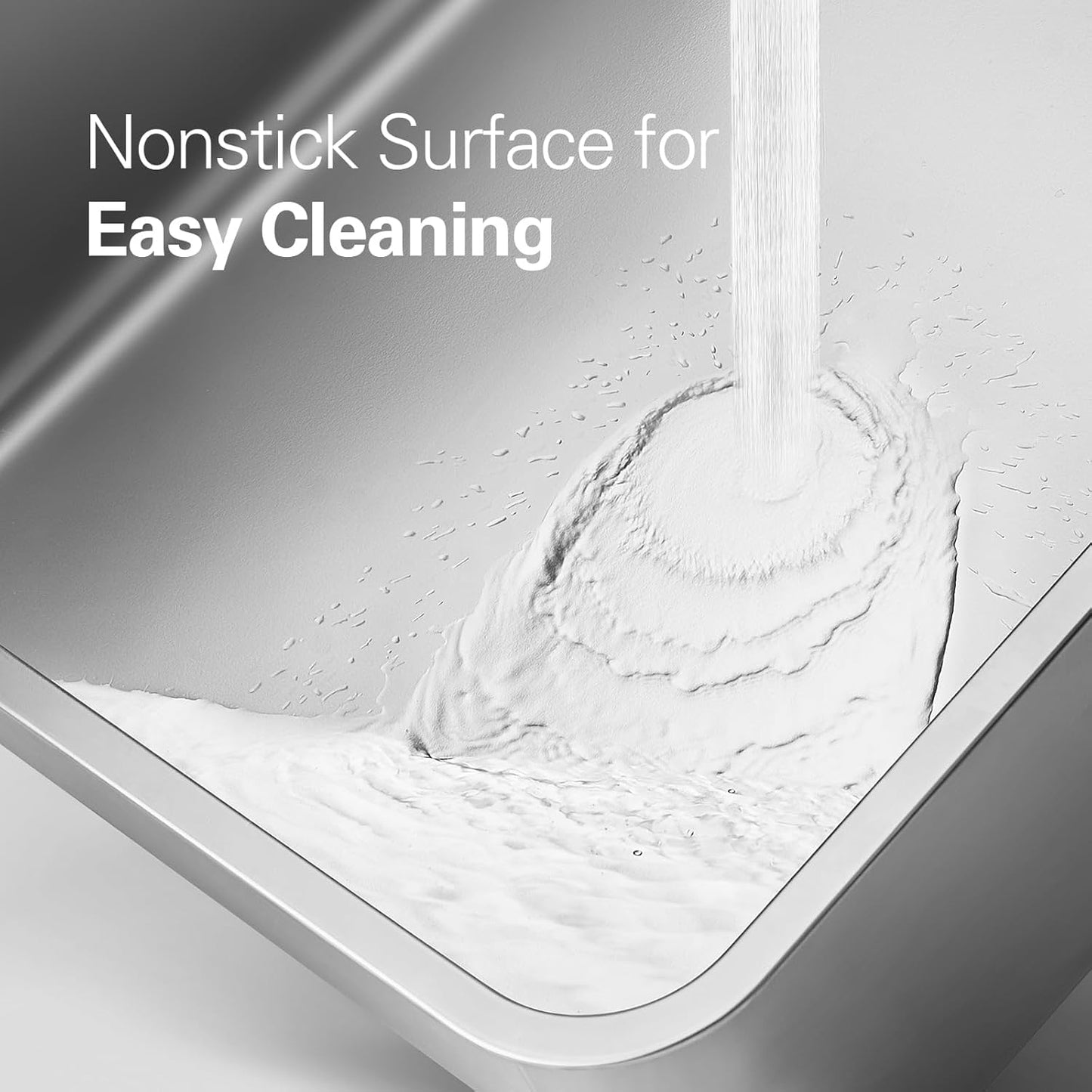 Zarler XXL Stainless Steel Litter Box, Extra Large Cat Litter Boxes 27.8" L x 20" W x 12.9" H, Jumbo Metal Litter Box with Lid for Multiple Cats, High Sided, Non-Sticky, Anti-Urine Leakage (Black)