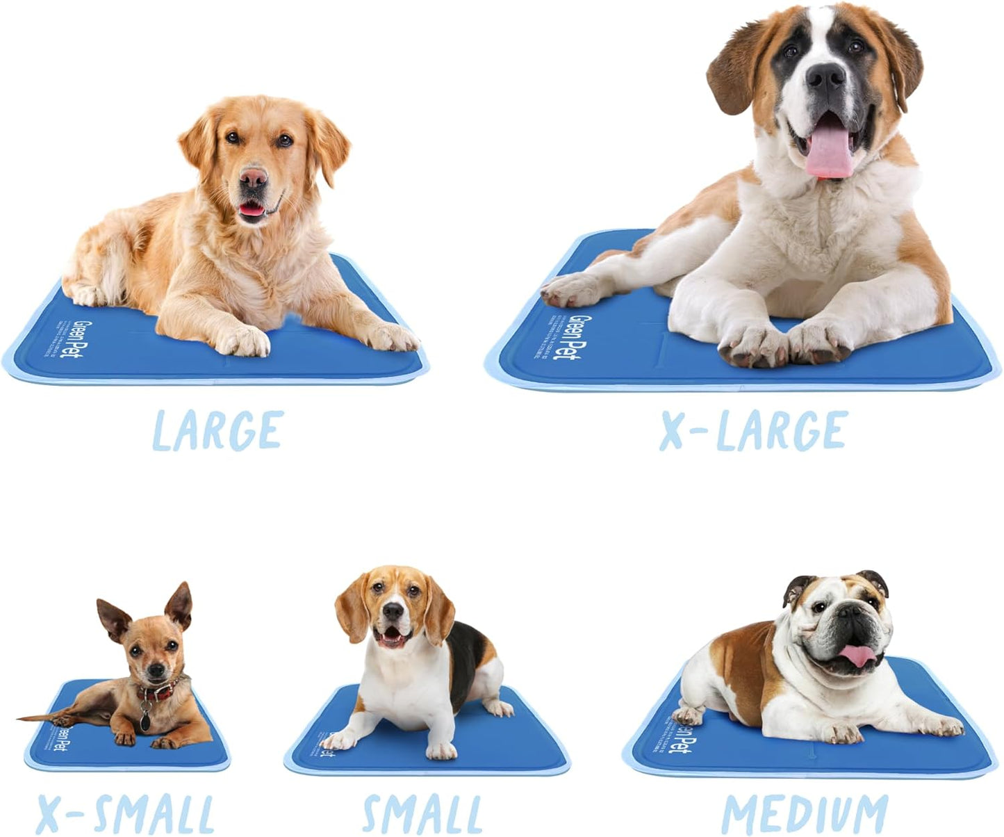 The Green Pet Shop Cool Pet Pad - Extra Large, Disney’s Mickey & Minnie Mouse - Self-Cooling, Pressure Activated Mat for Dogs & Cats from 80+ lbs - Non-Toxic Gel, No Water Needed
