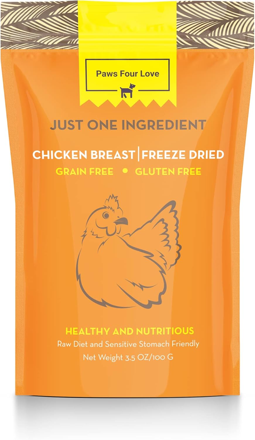 Organic Freeze Dried Dog & Cat Treats - Single Ingredient, Grain Free Food Toppers for Healthy Pets, No Fillers or Preservatives (3 Bag, Chicken)