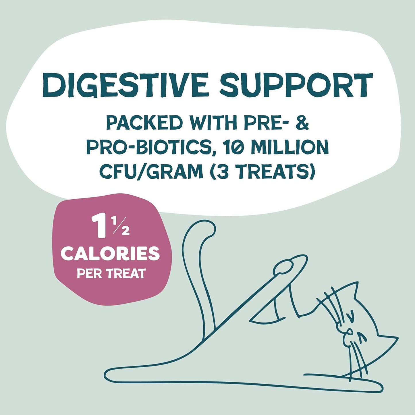 Shameless Pets Crunchy Cat Treats - Kitty Treats for Cats with Digestive Support, Natural Kitten Treats with Real Chicken, Healthy Flavored Feline Snacks - Cran You Say Chicken, 1-Pk